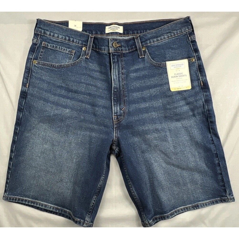 Levi Strauss Signature Gold Men’s Classic Denim Short 10” Inseam Size 36 NWT